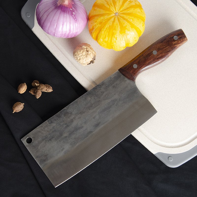 Bone chopping knife household Stainless steel manual Dual use Chopping knife Wooden handle Bone chopping knife kitchen tool kitchen knife Yangjiang