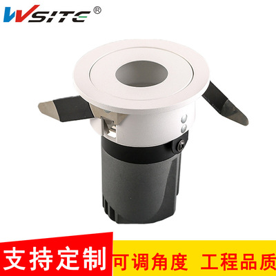 洗墙射灯酒店别墅led洗墙灯客厅防眩COB天花灯嵌入式走廊聚光灯