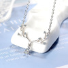 Short necklace, brand chain for key bag , jewelry, accessory, Korean style