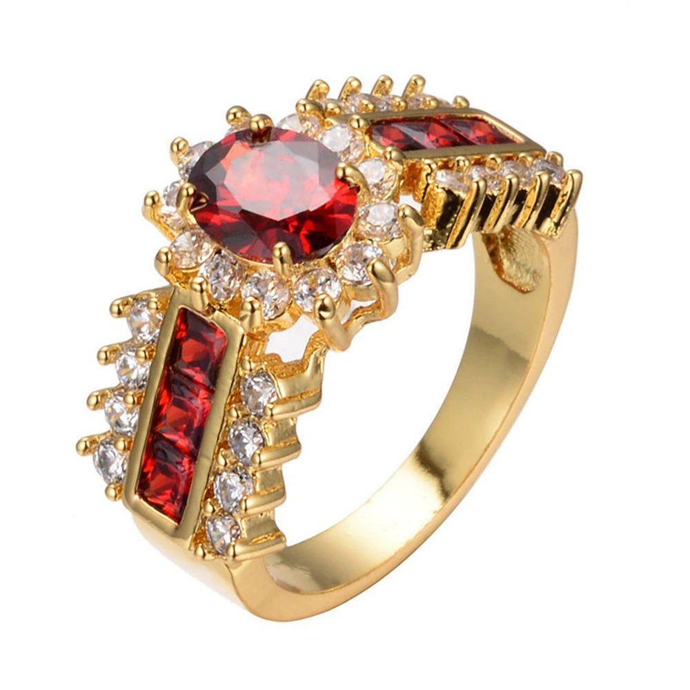 Fashionable gemstone ring, wish, European style
