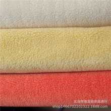 厂家直销现货供应小颗粒羊羔毛服装面料仿皮草面料超柔软面料