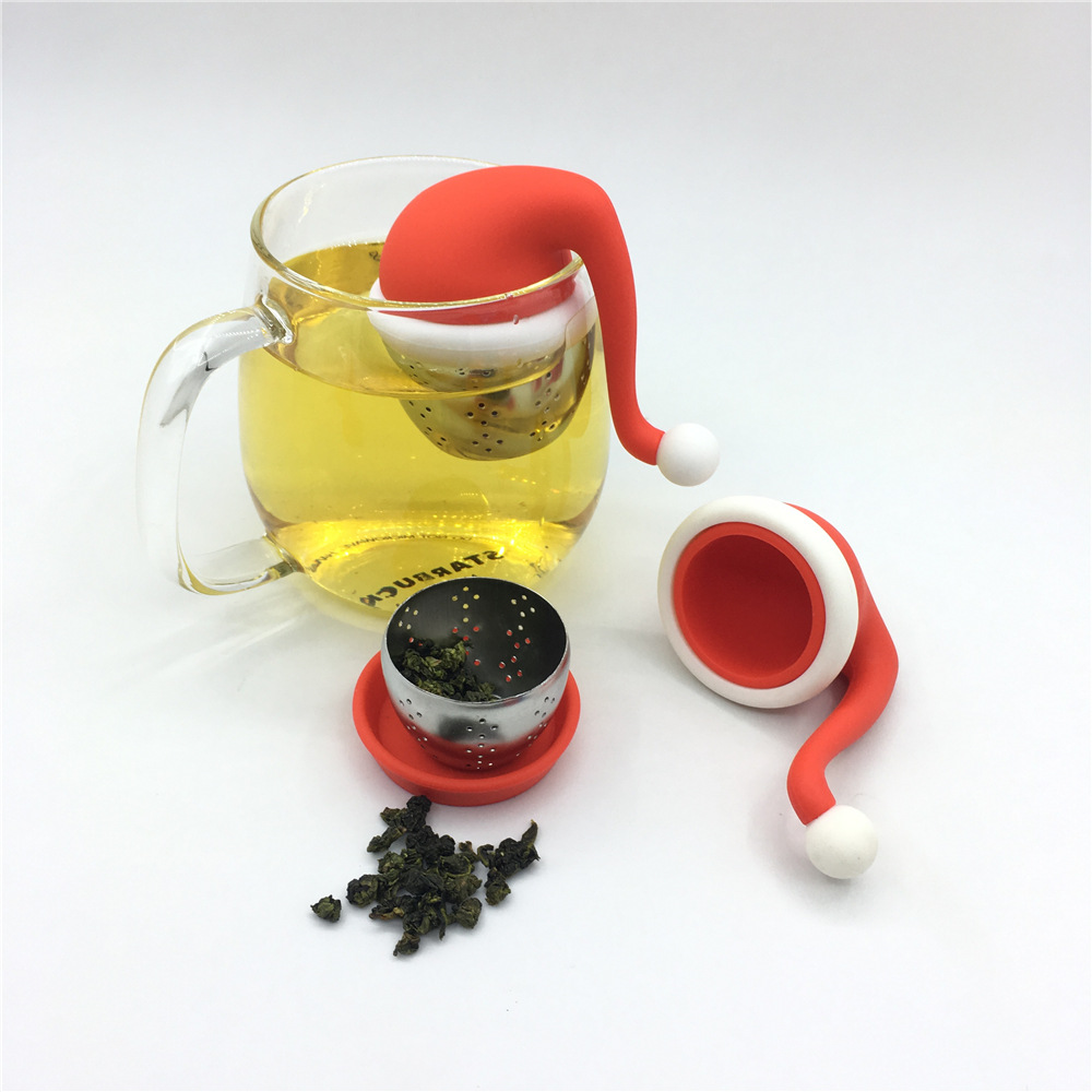 圣诞帽茶漏 Christmas hat tea infuse
