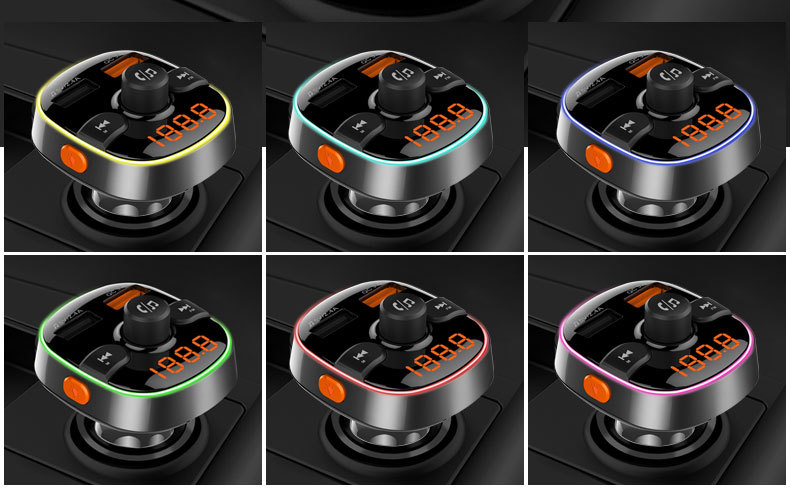 BC52-7 Car BlueYa FM car Bluetooth cigarette lighter car MP3 Bluetooth