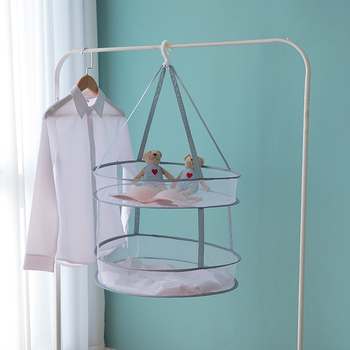 2443 Clothes basket drying net clothes flat net bag household socks drying artifact sweater special clothes drying rack
