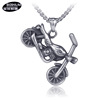 Retro necklace hip-hop style stainless steel, motorcycle, pendant, European style