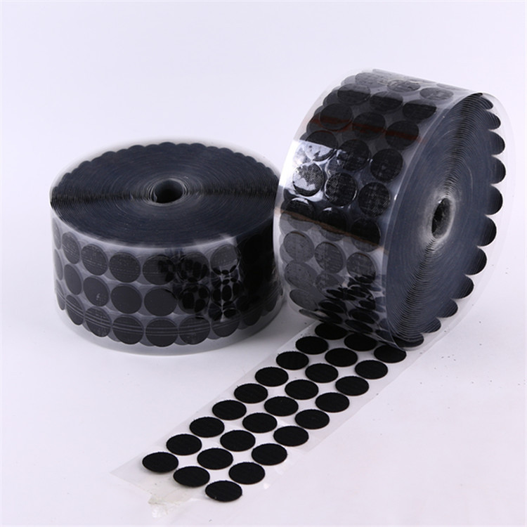 3cm 透明膜冲型冲圆背胶魔术贴圆点魔术贴制定子母贴粘扣现货小卷