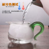 Wholesale supply glass simple and fair cup tea sea transparent high -temperature single -layer glass blue