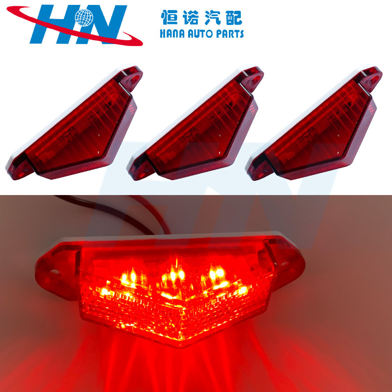 FUENTE fabricante de ventas transfronterizas camión universal D señal lateral ancho de luz advertencia anticolisión luz trasera