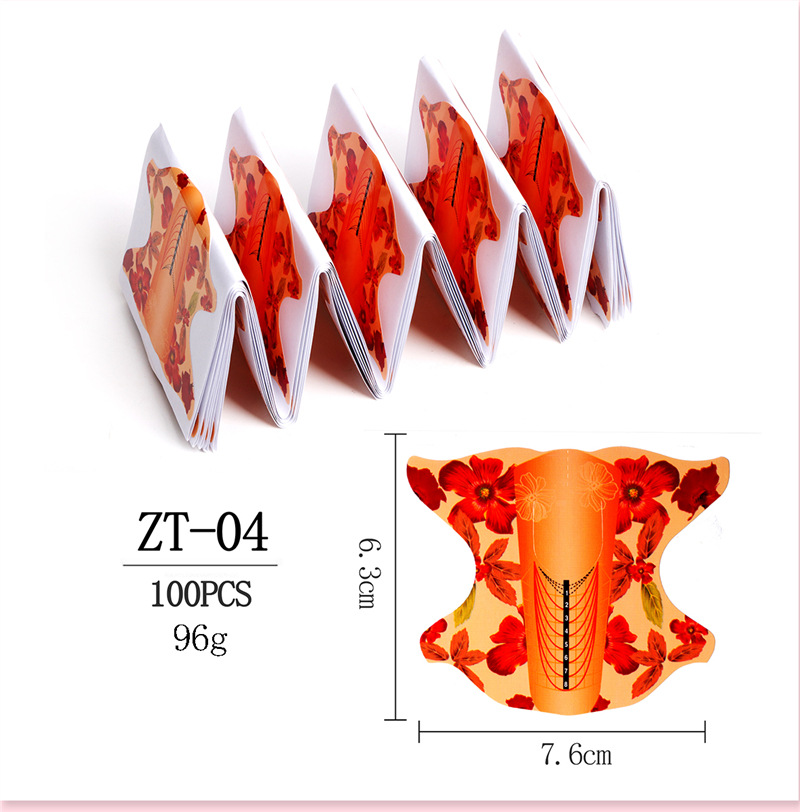 Titular de papel de extensión de uñas directa de fábrica 100 piezas de fototerapia de uñas de cristal de uñas titular de papel cuadrado de mariposa titular de papel al por mayor