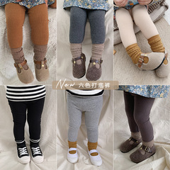 吾里卜一寶寶童裝女童打底褲外穿2024春秋新品兒童簡約長褲棉褲子