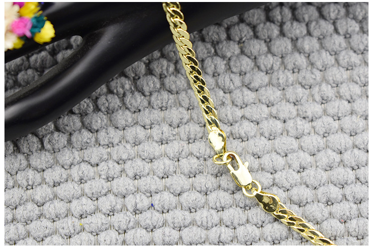 K Gold Electroplated Chain Necklace For Women Elegant Jewellery_voghion.com