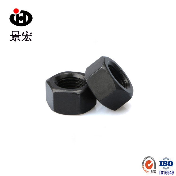 景奥高强度GB6170碳钢8.8级发黑外六角螺母M8