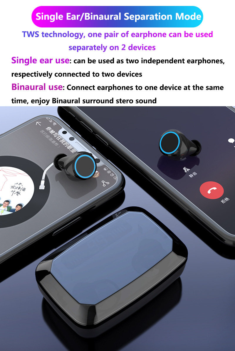 M11 TWS Bluetooth Earphones Overview