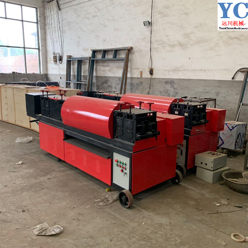 建筑工地钢管调直机 除锈刷漆机 脚手架翻新调直除锈刷漆一体机