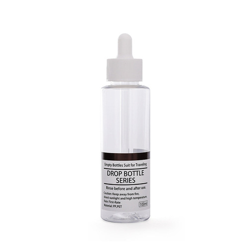 30ml dropper bottle, PET transparent hyaluronic acid liquid refill bottle, cosmetic hydrosol plastic bottle, essence bottle