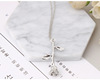 Three -dimensional hollow rose pendant necklace send girlfriend 2.14 Valentine's Day gift Qixi New