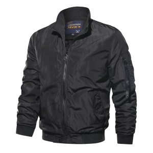 Men’s Lapel solid color slim coat in spring and Autumn