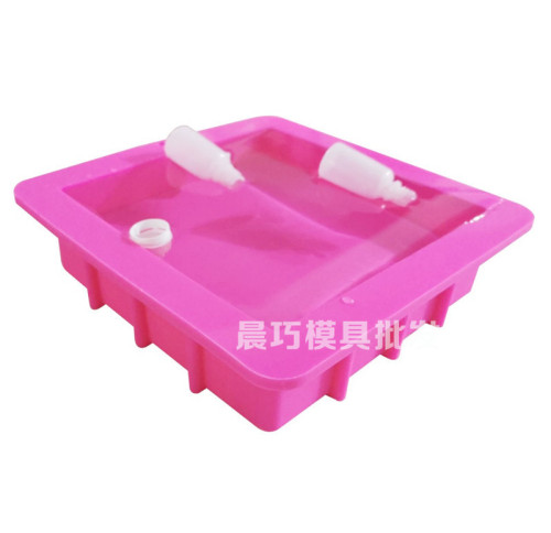 DIY essential oil handmade soap rendering plate mold thickened without deformation or swelling 1100ML capacity square toast mold