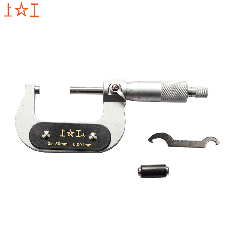 上工 微米千分尺 分厘卡 千分尺 机械千分尺螺旋测微仪器25-50mm