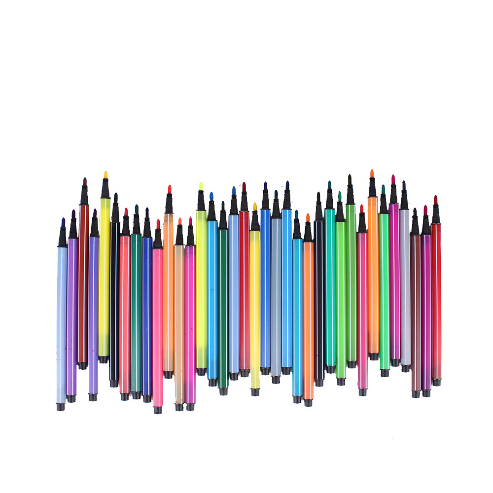 1 pluma de acuarela lavable 12 colores 24 colores cepillo de jardín de infantes 36 colores pintado a mano traje de pintura de pluma de color de gran capacidad