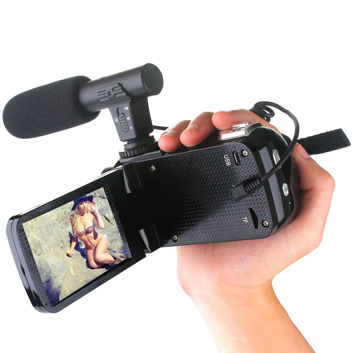 Digital Video Camera, 24MP (interpolated), 18× Digital Zoom, Full HD 3.0" LCD