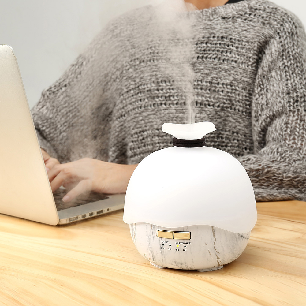 新款拾风乐韵香薰机精油扩香仪办公家用便携式雾化香薰灯加湿器