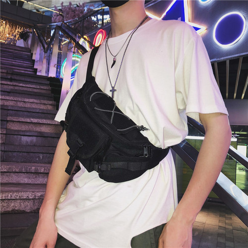 Stylish street style men's and women's backpacks, tactical hip-hop functional chest bags, trendy waist bags, casual outdoor sports bags, dead fly bags