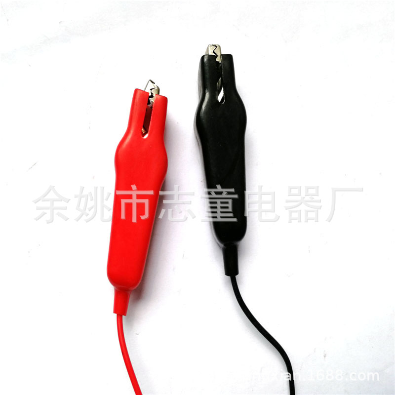 supply One of two Spring wire Red and black Fish clip Sea pole Battery Connect 0.823 Line