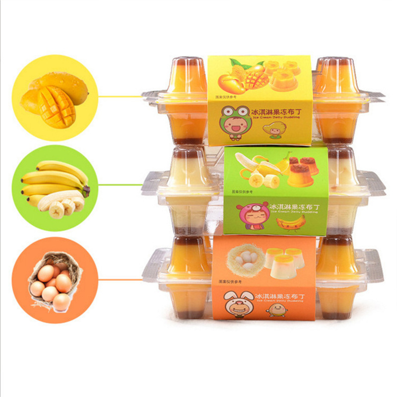 Taiwan mom ice cream jelly 280g Bananas Mango egg Mangosteen flavor One box 24 box