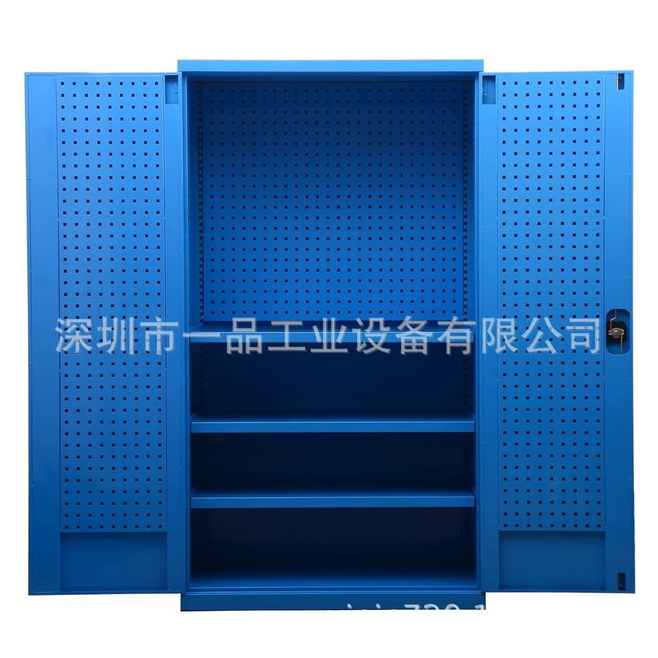 双开门层板置物柜 车间铁制置物柜 抽屉式储物柜 五金重型工具车