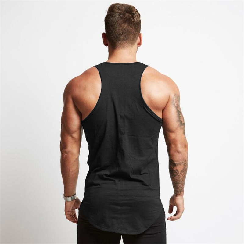 Comercio exterior luz tablero color sólido verano sin mangas deportes chaleco hombres culturismo fitness chaleco puro algodón correr ropa de entrenamiento