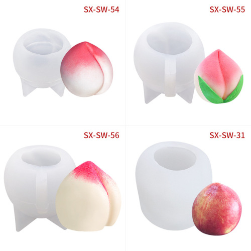Sanxin peach mousse cake silicone mold homemade peach ice cream custard pudding French mousse mold