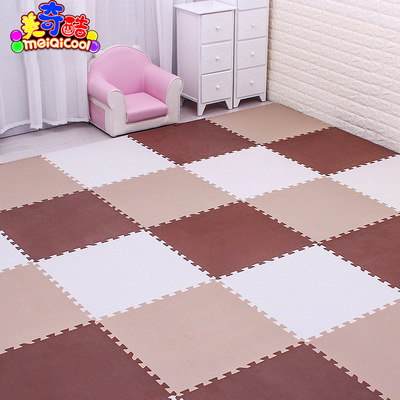 62纯色加大加厚环保爬行垫客厅卧室幼儿园儿童地垫拼接爬爬垫发