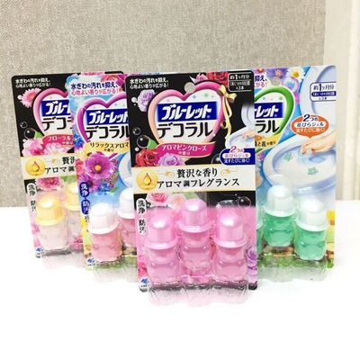 日本小花廁所清潔劑馬桶凝膠清新劑除臭劑潔廁靈潔廁寶除臭去異味