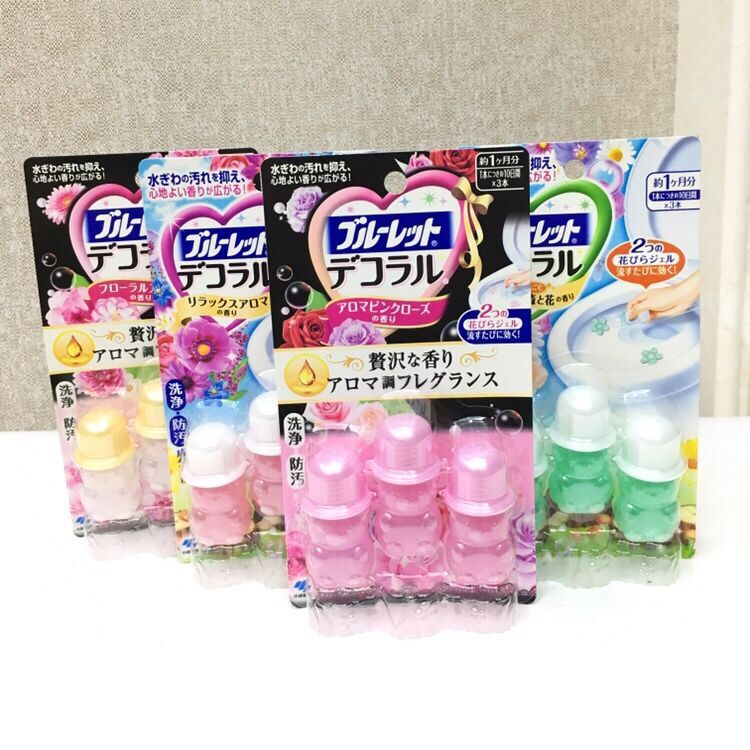 日本小花廁所清潔劑馬桶凝膠清新劑除臭劑潔廁靈潔廁寶除臭去異味