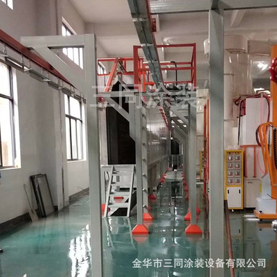 设计定制涂装设备工艺品 休闲用品静电喷涂生产线 桥架式烘干线