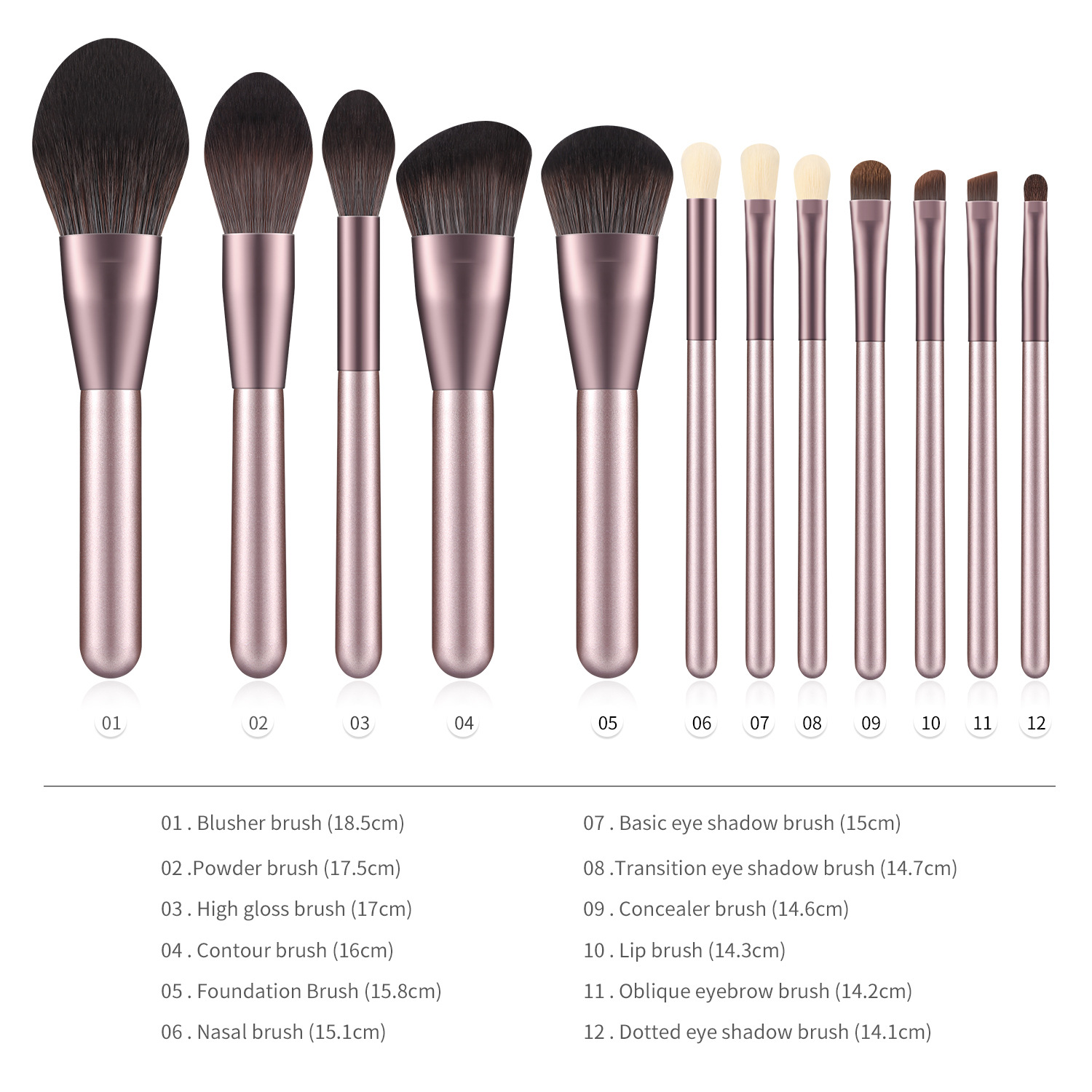 Vintage 12 Purple Makeup Brushes Beauty Tools Set Wholesale Nihaojewelry
