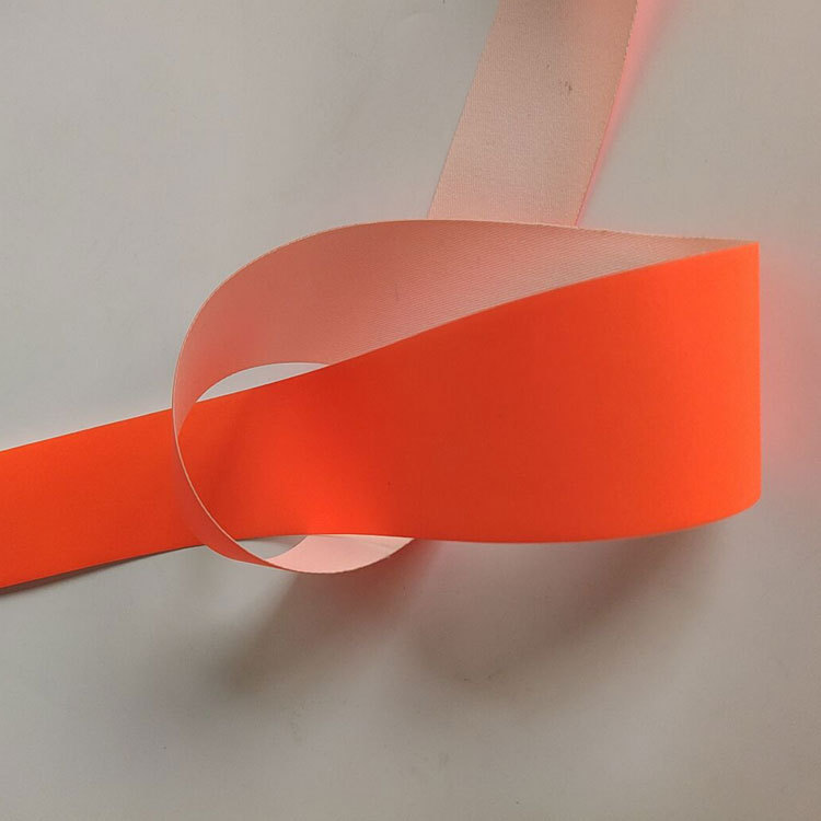 荧光红色荧光红色阻燃反光条消防阻燃警示带彩色阻燃反光布