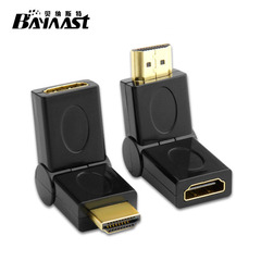 HDMI male-to-female adapter, 180-degree rotation    HDMI male-to-HDMI female adapter    HDMI adapter, male-to-female