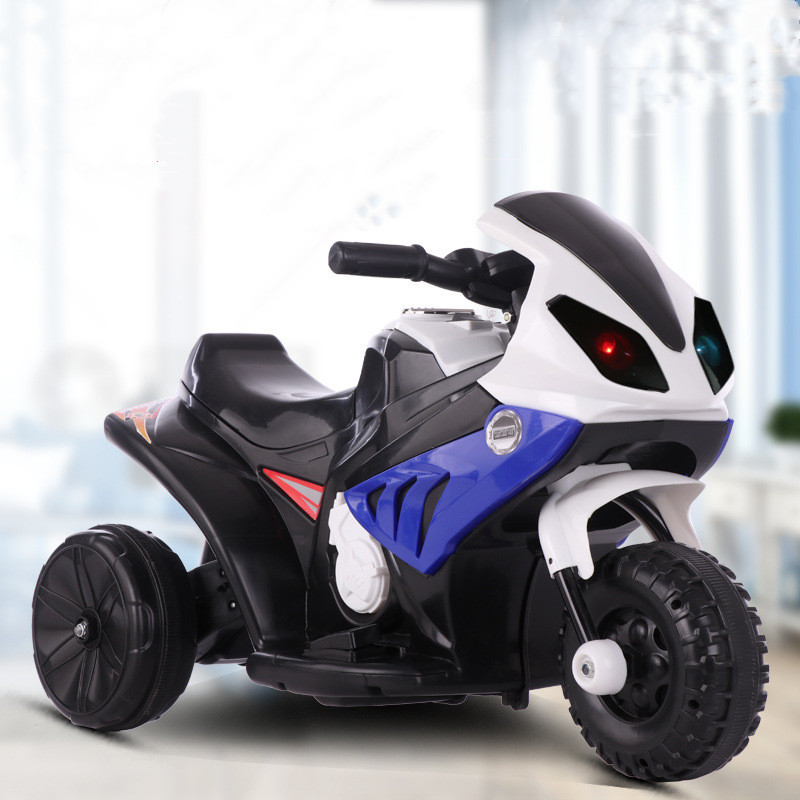 Children's electric motorcycle pedal tri...