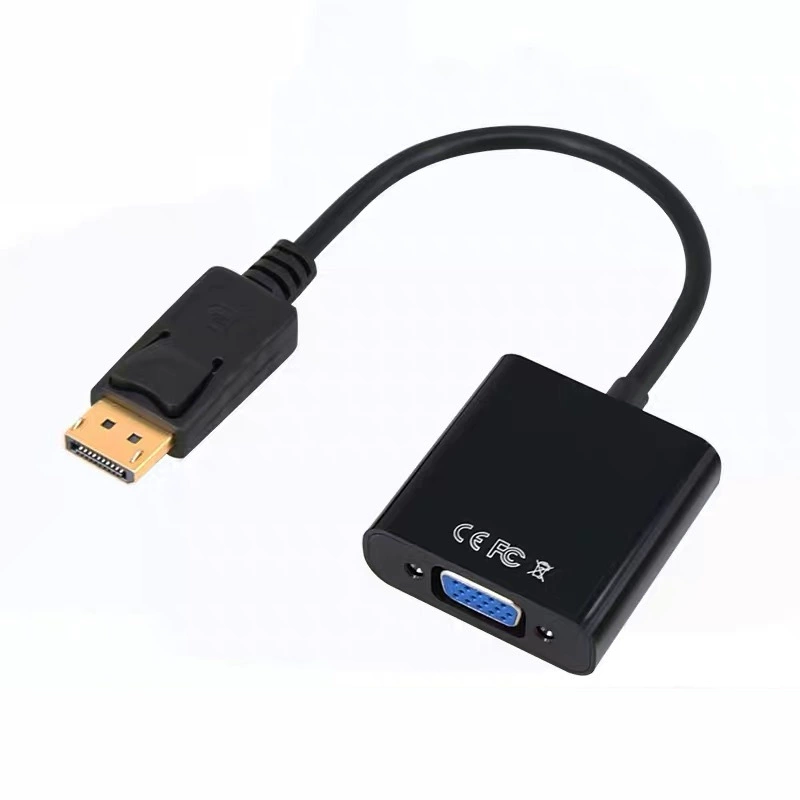 DisplayPort на VGA, большой DP на VGA, вращающийся DP на VGA кабель, соединение DLLE DP вращение проводки