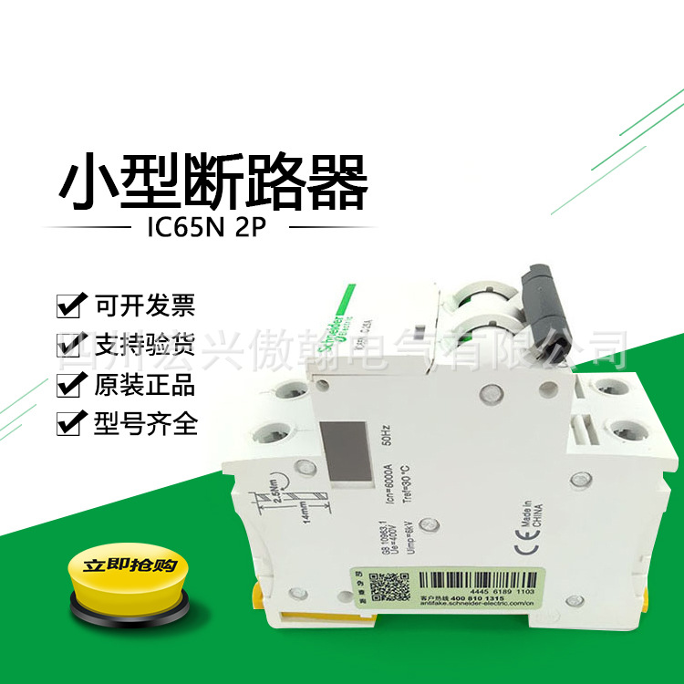 小型断路器 IC65N 2P 3P 4P 家用空气开关型号齐全