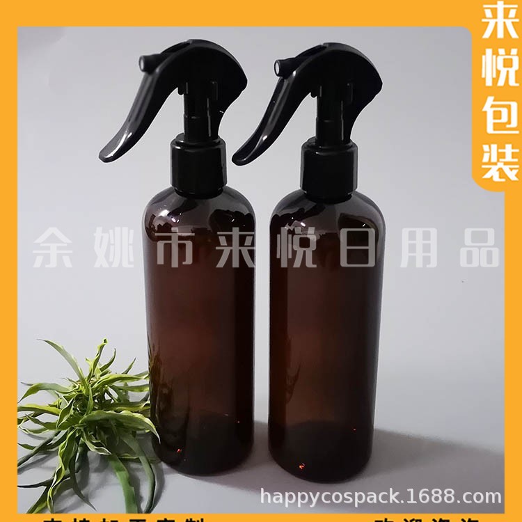 棕色小老鼠喷瓶300ml茶色喷雾瓶美妆小喷壶300ml浇花瓶酒精喷壶
