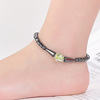 Ankle bracelet, fashionable elastic beaded bracelet handmade, ball, Amazon, new collection, simple and elegant design