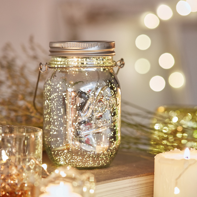 solar energy Mason Sun Jar decorate Nightlight originality LED Lamp string Wishing bottle Wedding celebration outdoors Pendant