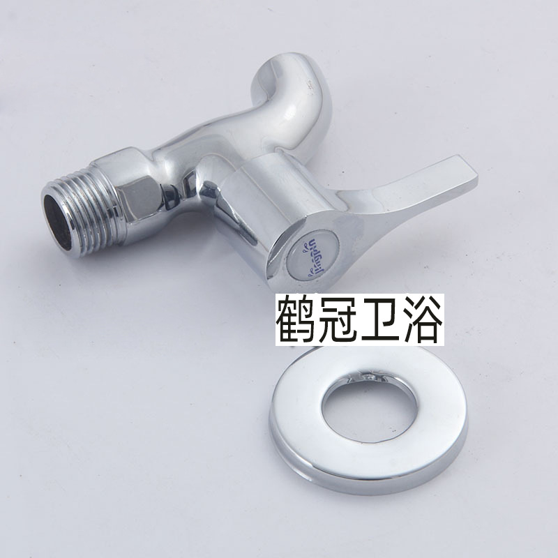 Mop sink faucet factory wholesale household quick-opening, all-copper, 4-inch thickened faucet, flat faucet Specification drawing
