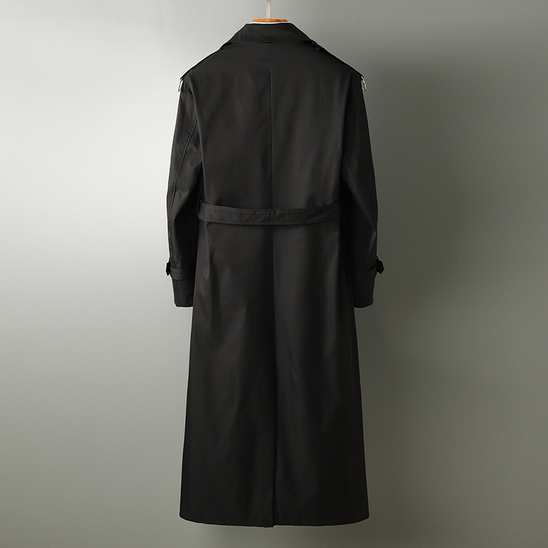 Herrenbekleidung Windjacke Frühling und Herbst Mittellange Hübsche Lockere Große Manteljacke Herren Herbst Trendy Knielange Windjacke_voghion.com