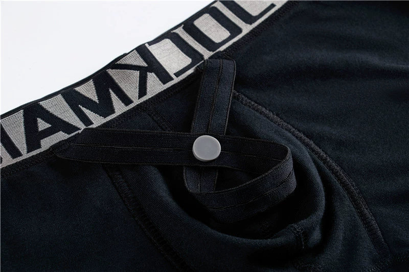Трусы мужские JOCKMAIL минималистичные молодежные с подвесным кольцом, хлопковый U-выпуклый низкий пояс, плоские