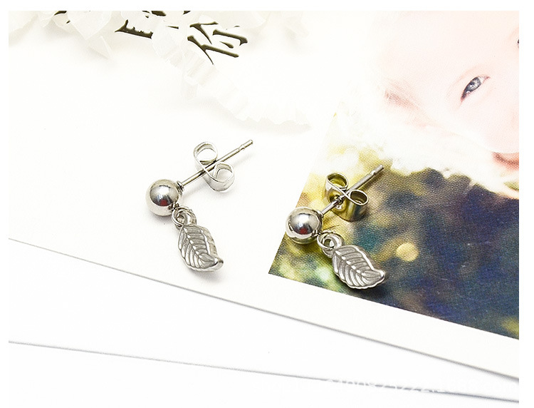 Nouvelles Boucles D&#39;oreilles En Acier Titane display picture 6