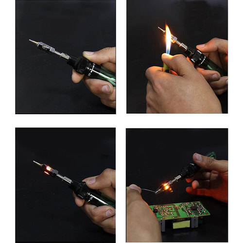 Gas soldering iron gas soldering iron pen type inflatable gas soldering iron welding flame gun welding soldering iron HT three-in-one